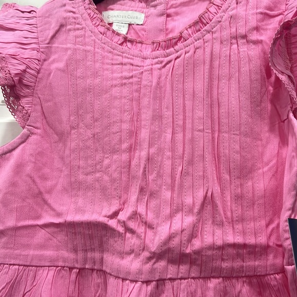 Charter Club • Mommy & Me • Flutter-Sleeve Crinkled Dress • Little Girls’ - Picture 9 of 9